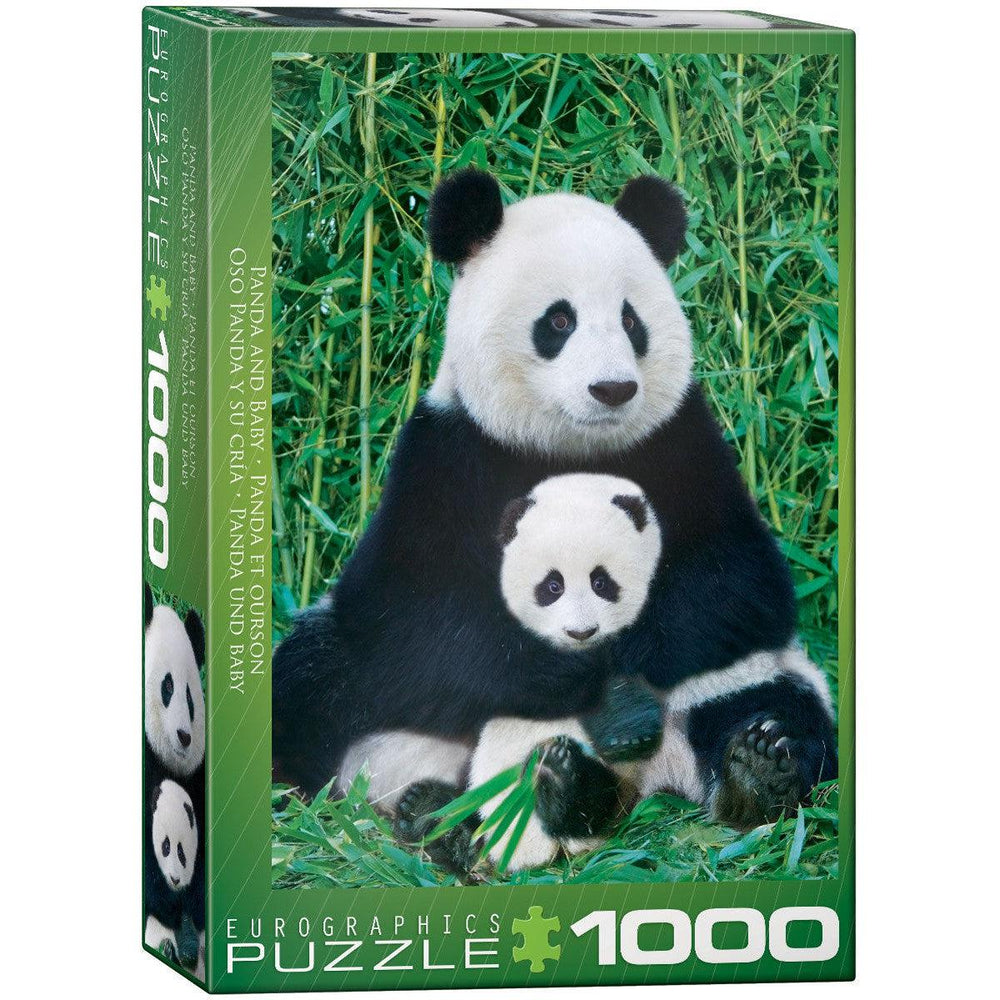 Panda & Baby 1000 Piece Jigsaw Puzzle Eurographics (ONLINE ORDER ONLY)