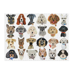 Paper Dogs 1000 Piece Jigsaw Puzzle Galison (ONLINE ORDER ONLY)