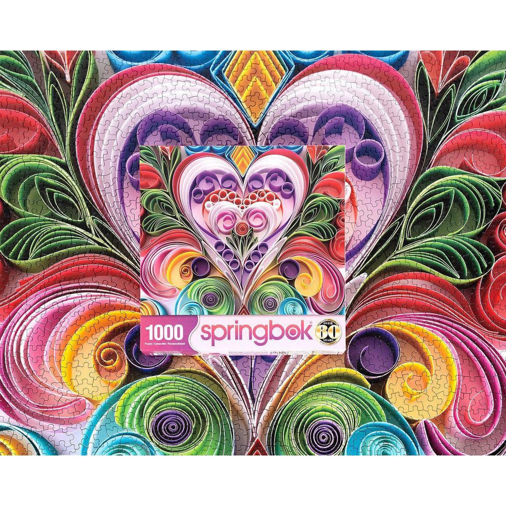 Paper Hearts 1000 Piece Jigsaw Puzzle Springbok (ONLINE ORDER ONLY)