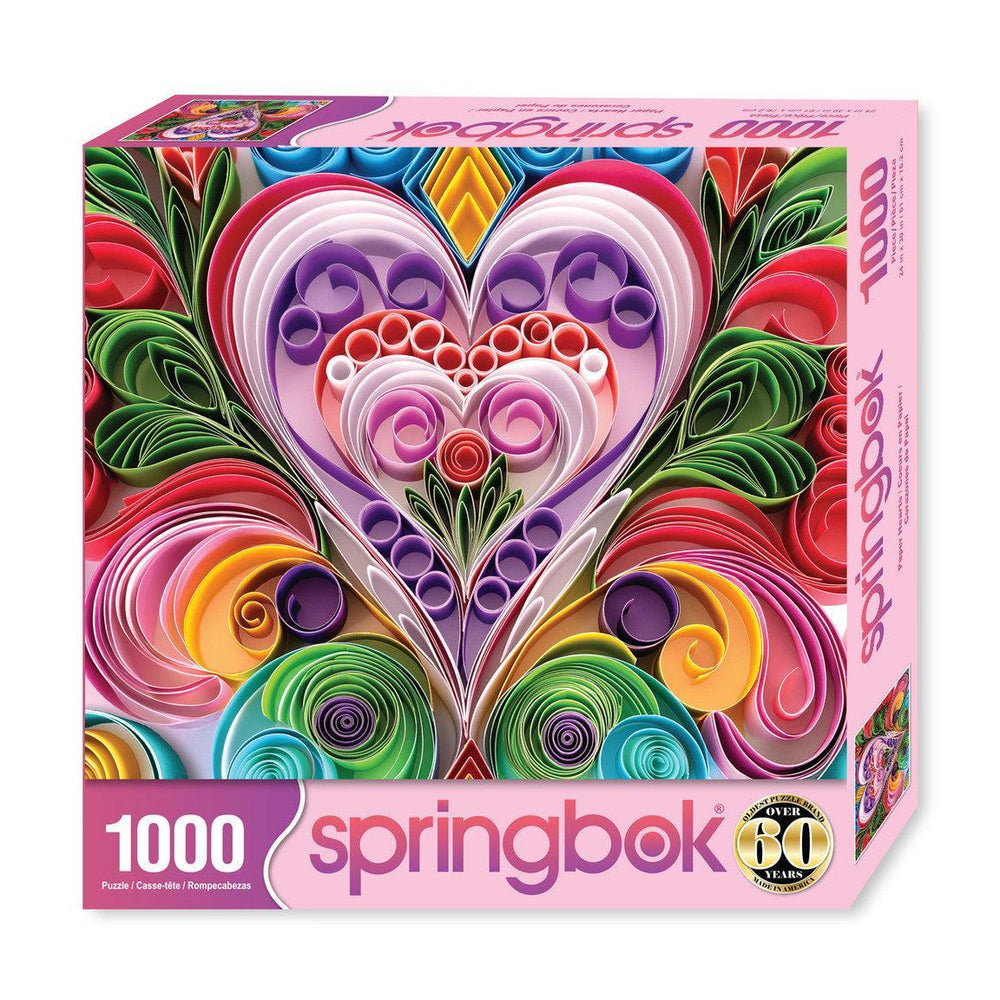 Paper Hearts 1000 Piece Jigsaw Puzzle Springbok (ONLINE ORDER ONLY)
