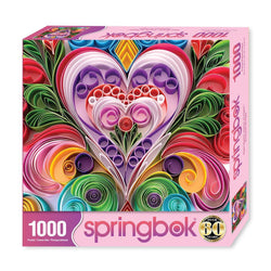 Paper Hearts 1000 Piece Jigsaw Puzzle Springbok (ONLINE ORDER ONLY)