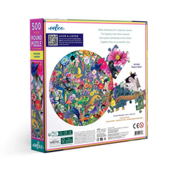 Paradise Garden 500 Piece Round Jigsaw Puzzle eeBoo (ONLINE ORDER ONLY)
