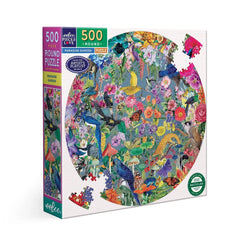 Paradise Garden 500 Piece Round Jigsaw Puzzle eeBoo (ONLINE ORDER ONLY)