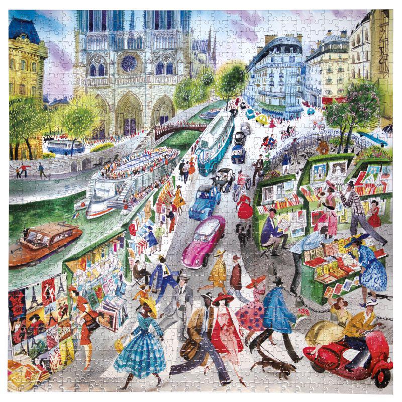Paris Bookseller 1000 Piece Jigsaw Puzzle eeBoo (ONLINE ORDER ONLY)