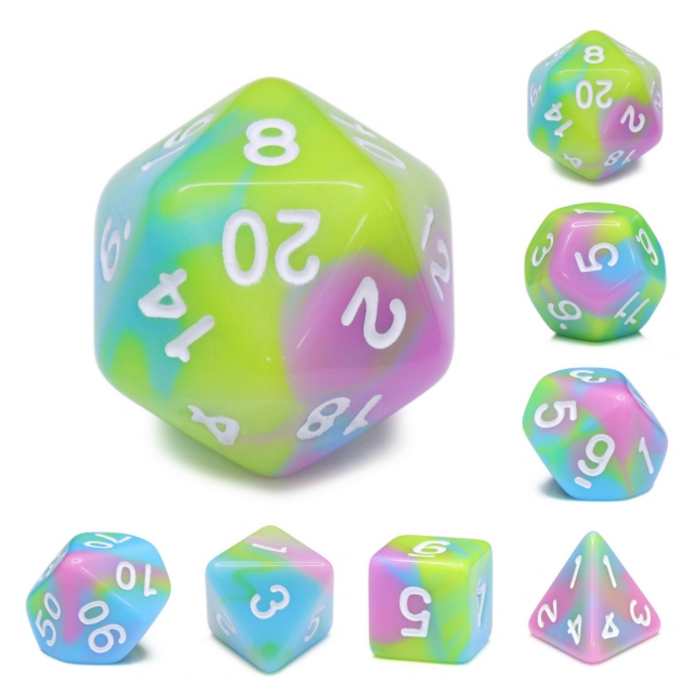 Pastel Punk RPG Dice Set (ONLINE ORDER ONLY)