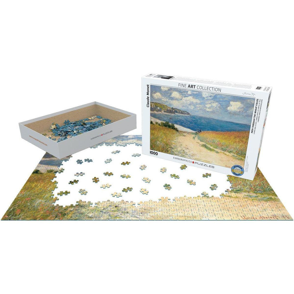 Path through the Wheat Fields by Monet 1000 Piece Jigsaw Puzzle Eurographics (ONLINE ORDER ONLY)