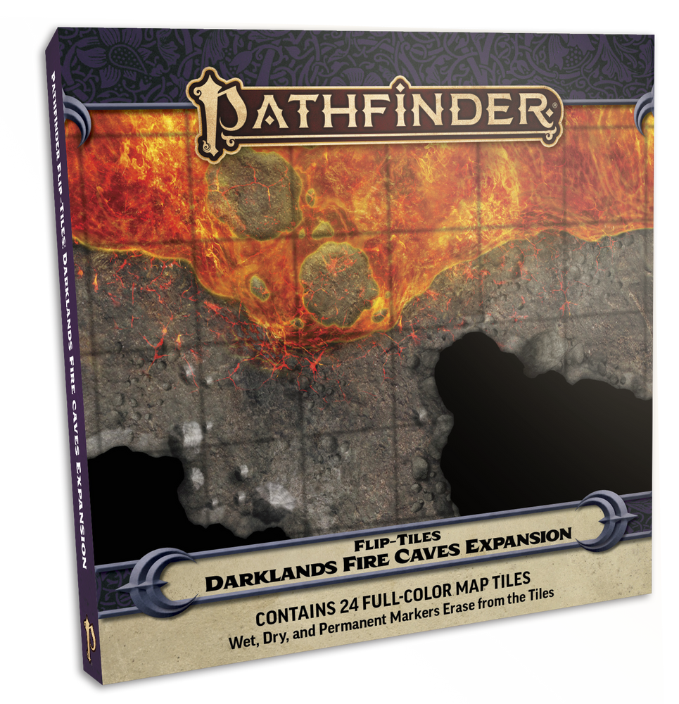 Pathfinder: Flip-Tiles - Darklands Fire Caves Expansion (ONLINE ORDER ONLY)