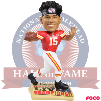 Patrick Mahomes Kansas City Chiefs Iconic Moment Bobblehead (ONLINE ORDER ONLY)