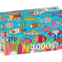 Patterned Fishes 1000 Piece Jigsaw Puzzle Enjoy (ONLINE ORDER ONLY)