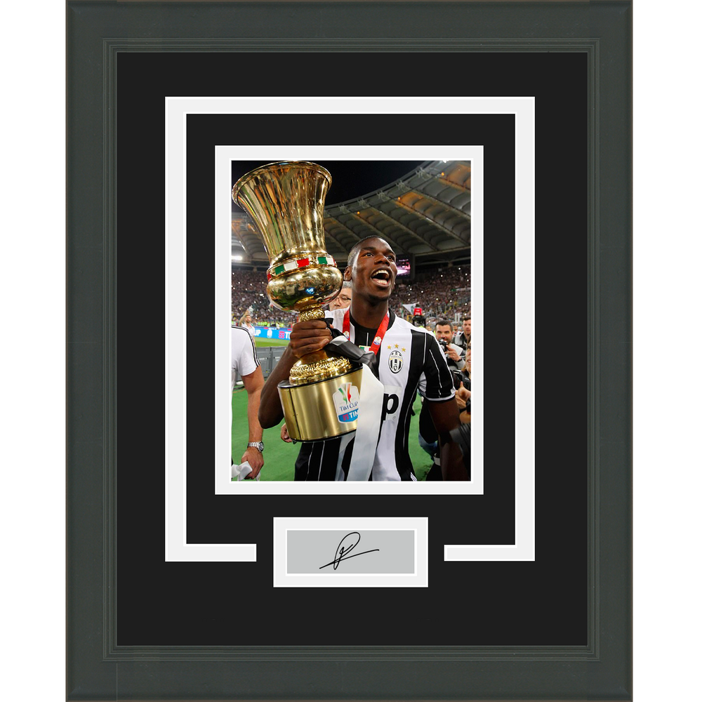 Framed Paul Pogba Facsimile Laser Engraved Signature Auto Juventus 11x14 Soccer Futbol Photo (ONLINE ORDER ONLY)