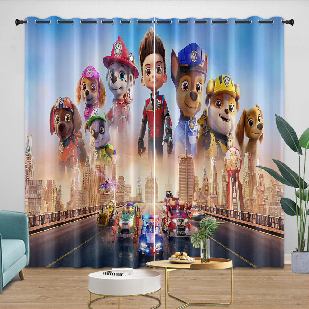 Paw Patrol 2025 Curtains Pattern Blackout Window Drapes (ONLINE ORDER ONLY)