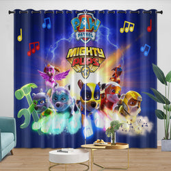 Paw Patrol Mighty Pups Curtains Pattern Blackout Window Drapes Room Decoration (ONLINE ORDER ONLY)