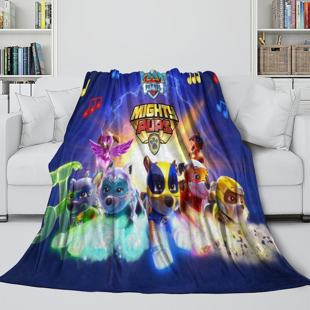 Paw Patrol Mighty Pups Blanket Flannel Throw Room Decoration (ONLINE ORDER ONLY)