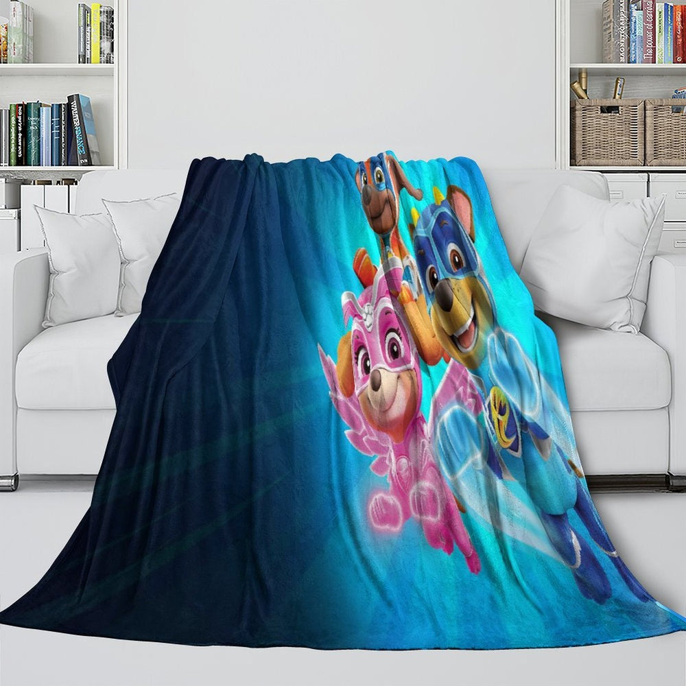 Paw Patrol Mighty Pups Blanket Flannel Throw Room Decoration (ONLINE ORDER ONLY)