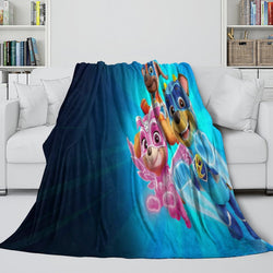 Paw Patrol Mighty Pups Blanket Flannel Throw Room Decoration (ONLINE ORDER ONLY)