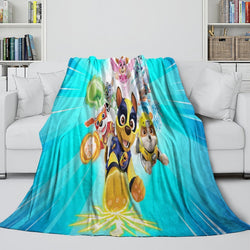 Paw Patrol Mighty Pups Blanket Flannel Throw Room Decoration (ONLINE ORDER ONLY)