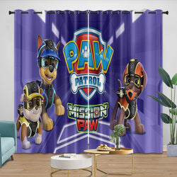 Paw Patrol Mission Paw Curtains Pattern Blackout Window Drapes Room Decoration (ONLINE ORDER ONLY)