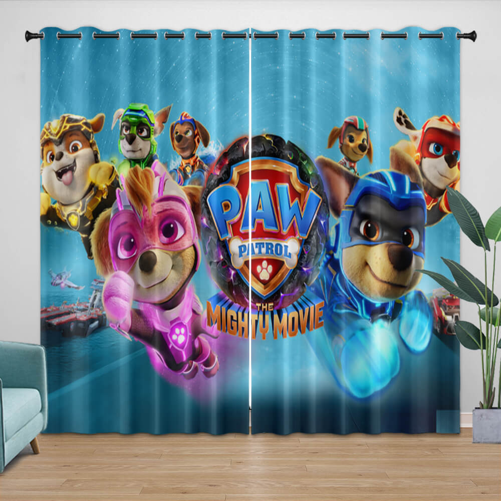 Paw Patrol The Mighty Movie Curtains Kids Blackout Window Drapes (Online Order Only)