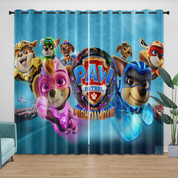Paw Patrol The Mighty Movie Curtains Pattern Blackout Window Drapes (Online Order Only)