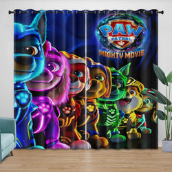 Paw Patrol The Mighty Movie Curtains Pattern Blackout Window Drapes (Online Order Only)