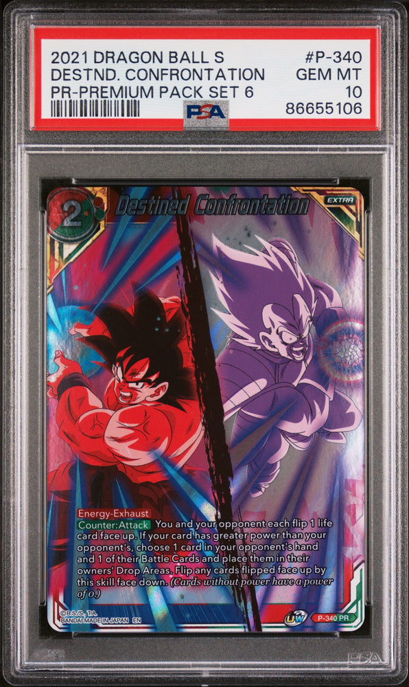 2021 DRAGON BALL SUPER DESTND. CONFRONTATION #P-340 - PSA 10 (Online Order Only)