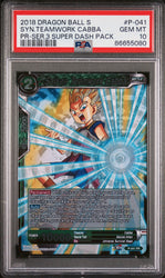 2018 DRAGON BALL SUPER SYN.TEAMWORK CABBA #P-041 - PSA 10 (Online Order Only)
