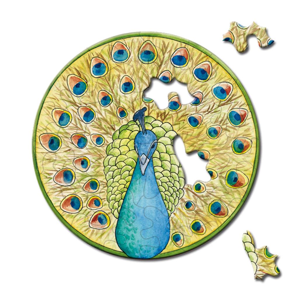 Peacock 33 Piece Mini Matchbox Jigsaw Puzzle Curiosi (ONLINE ORDER ONLY)