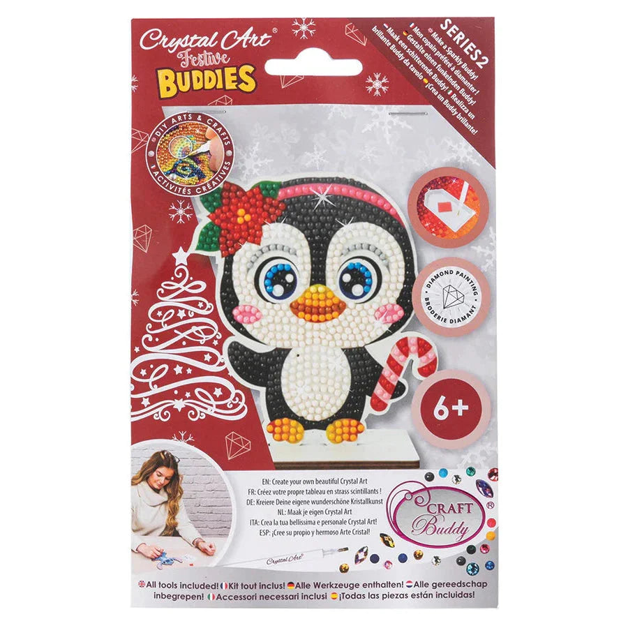 Penguin Crystal Art Festive Buddies Kit Craft Buddy (ONLINE ORDER ONLY)