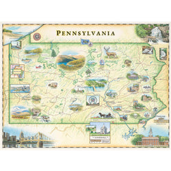 Pennsylvania 1000 Piece Jigsaw Puzzle Xplorer Maps (ONLINE ORDER ONLY)