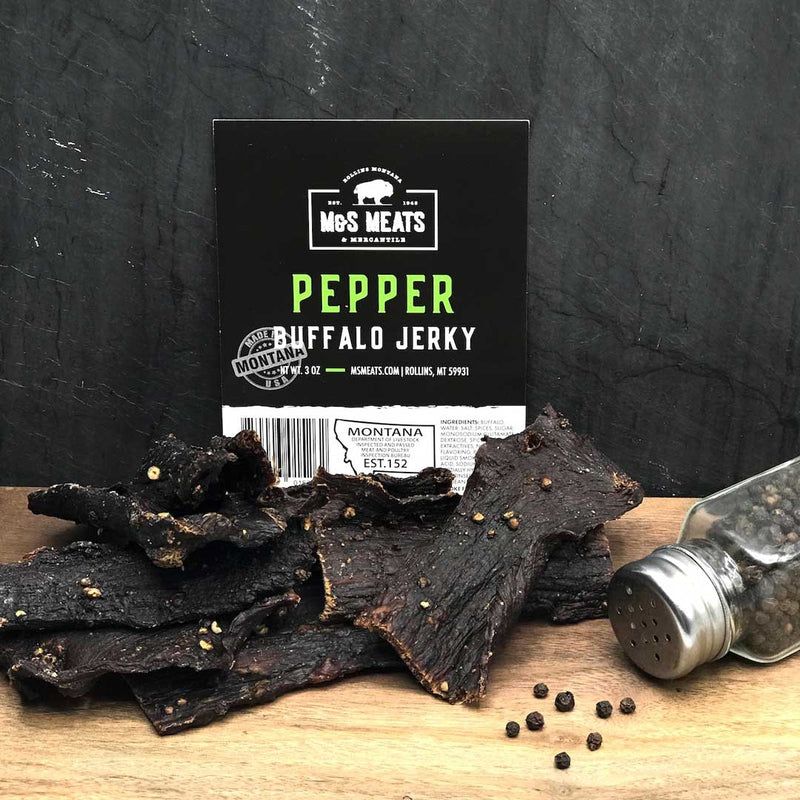 Pepper Buffalo Jerky (ONLINE ORDER ONLY)