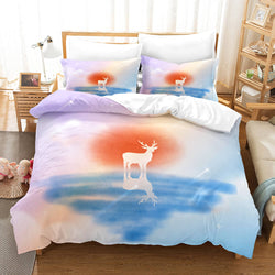 Pere David's deer Bedding Set Elk Quilt Cover Without Filler (Online Order Only)