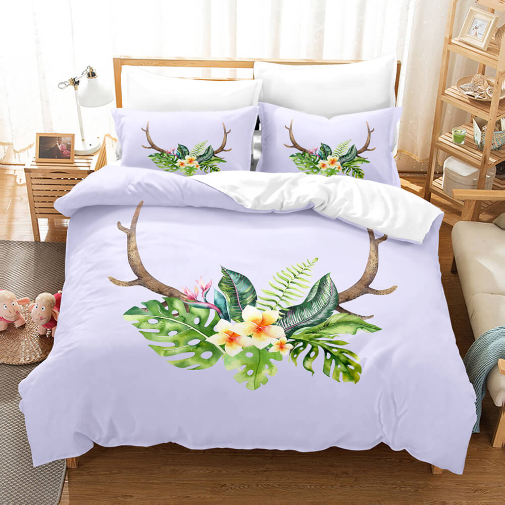 Pere David's deer Bedding Set Elk Quilt Cover Without Filler (Online Order Only)