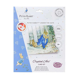 Peter Rabbit Under the Gate Crystal Art Card Kit Craft Buddy (ONLINE ORDER ONLY)