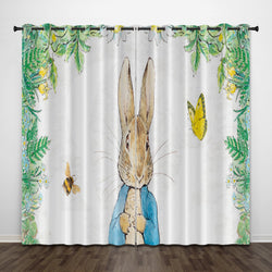 Peter Rabbit Curtains Pattern Blackout Window Drapes (Online Order Only)