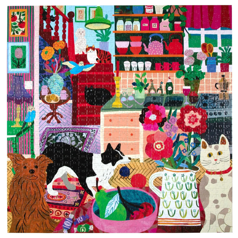 Pets in the Kitchen 1000 Piece Jigsaw Puzzle eeBoo (ONLINE ORDER ONLY)