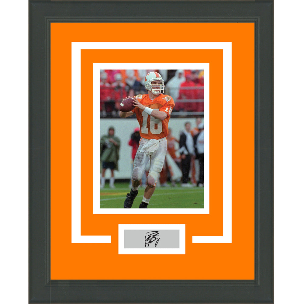 Framed Peyton Manning Facsimile Laser Engraved Signature Auto Tennessee Volunteers 11x14 Football Photo (ONLINE ORDER ONLY)