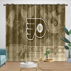 Philadelphia Flyers Curtains Blackout Window Drapes Room Decoration (Online Order Only)