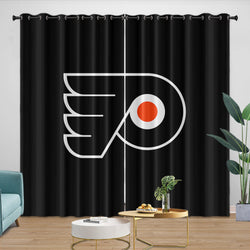 Philadelphia Flyers Curtains Blackout Window Drapes Room Decoration (Online Order Only)