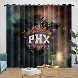 Phoenix Suns Curtains Blackout Window Drapes Room Decoration (Online Order Only)