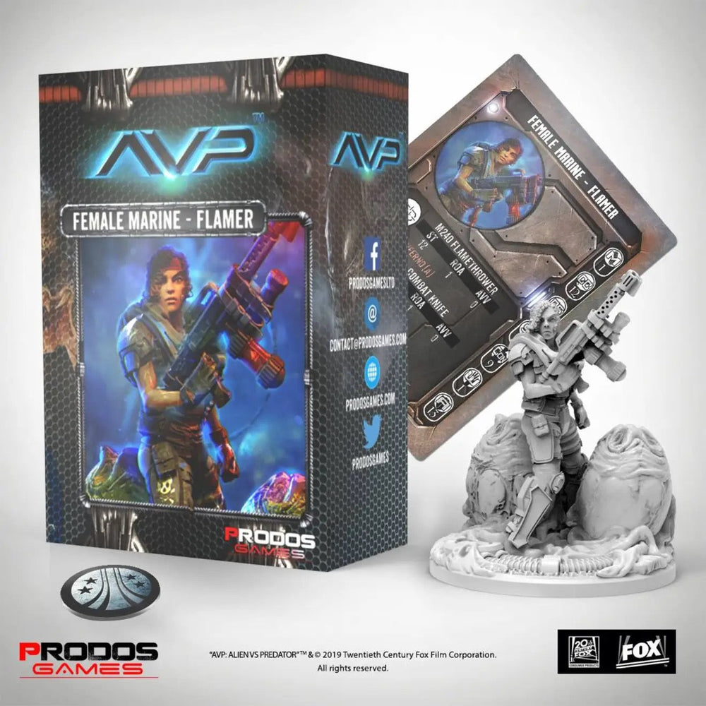 Alien vs Predator (AVP): Female Marine - Flamer