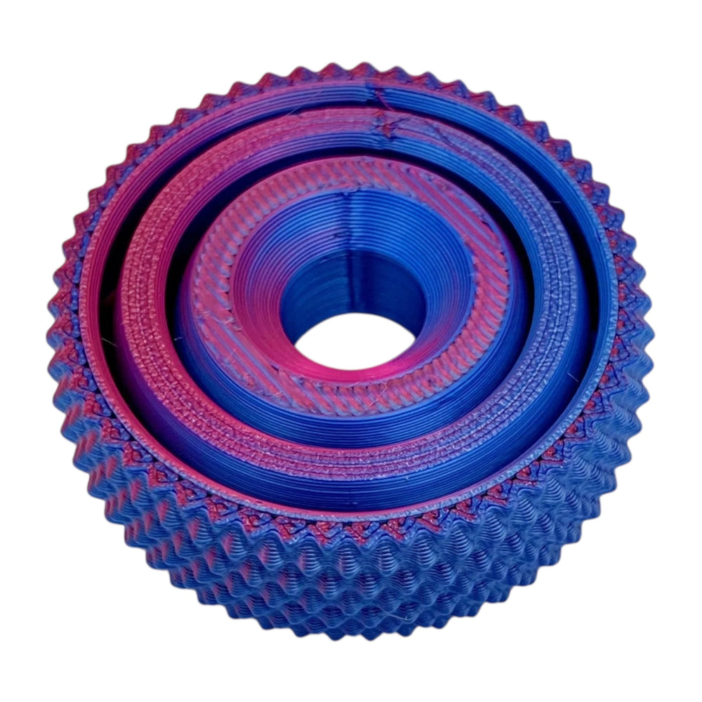 Mutli-Colored Textured Gyro Fidget (ONLINE ORDER ONLY)
