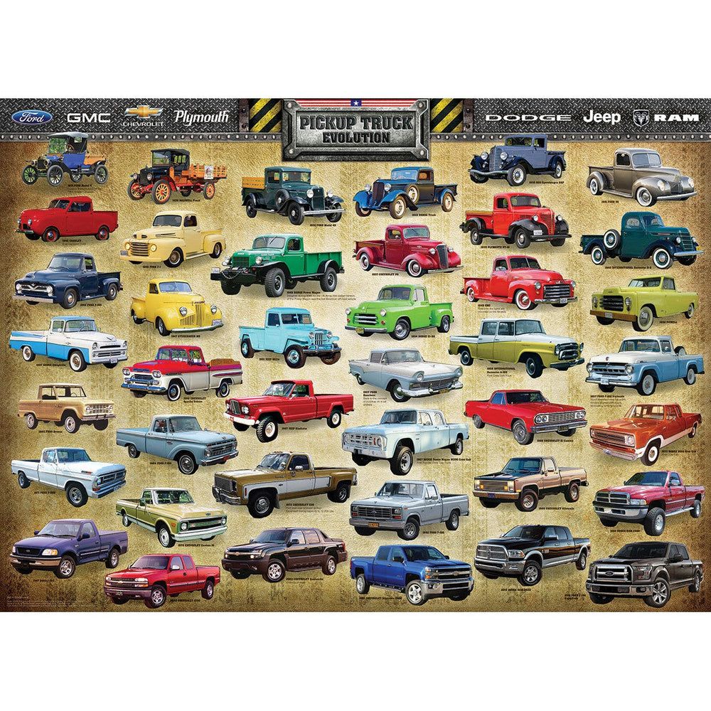 Pickup Truck Evolution 1000 Piece Jigsaw Puzzle Eurographics (ONLINE ORDER ONLY)