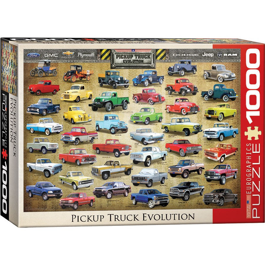 Pickup Truck Evolution 1000 Piece Jigsaw Puzzle Eurographics (ONLINE ORDER ONLY)
