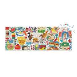 Picnic Party 1000 Piece Panoramic Jigsaw Puzzle Mudpuppy (ONLINE ORDER ONLY)