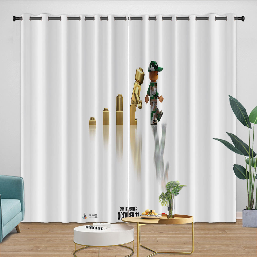Piece By Piece Curtains Blackout Window Drapes Room Decoration (Online Order Only)