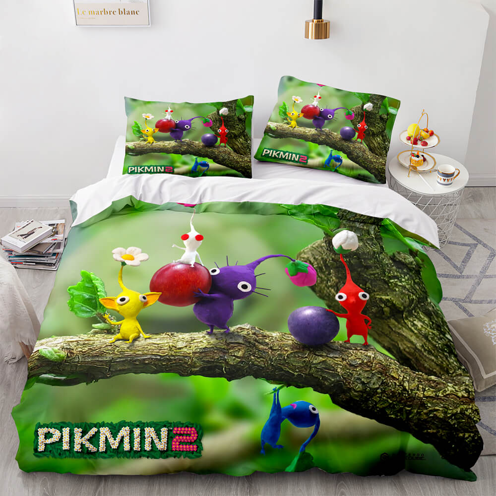 Pikmin Pattern Bedding Set Cosplay Quilt Covers (Online Order Only)