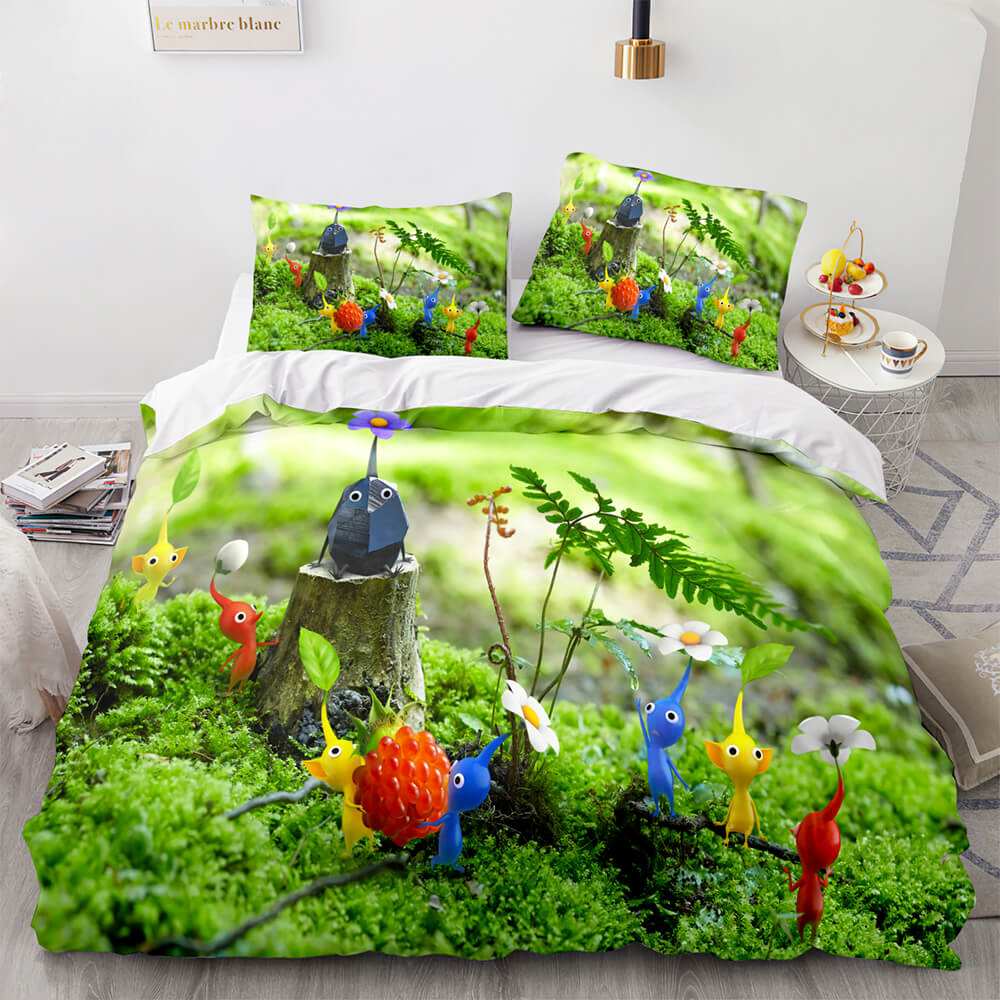 Pikmin Pattern Bedding Set Cosplay Quilt Covers (Online Order Only)