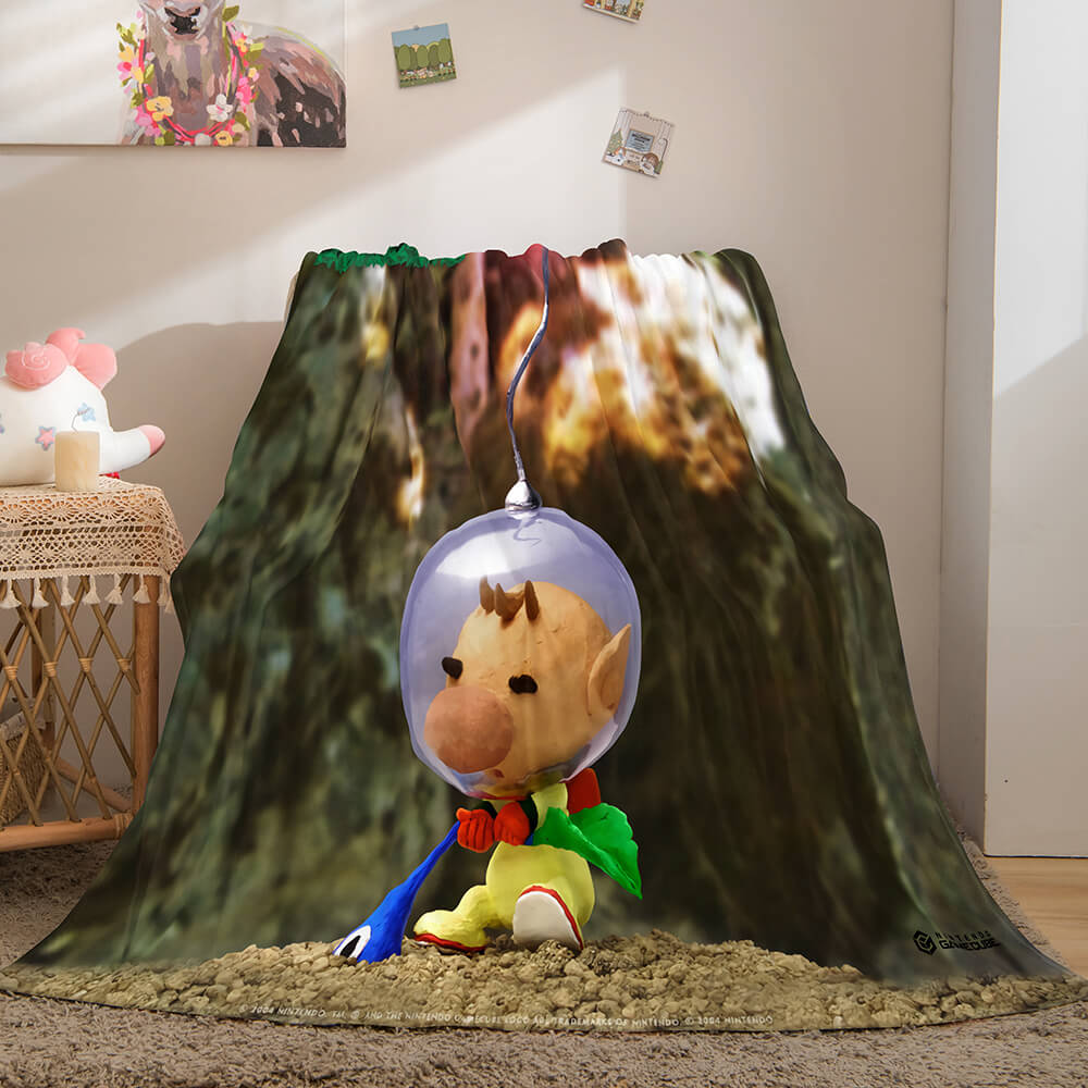Pikmin Soft Flannel Fleece Throw Blanket (Online Order Only)