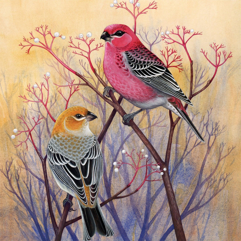 Pine Grosbeaks 500 Piece Jigsaw Puzzle NYPC (ONLINE ORDER ONLY)