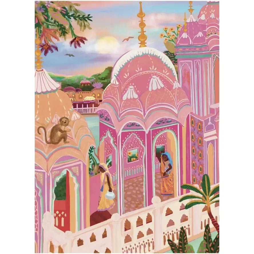 Pink City 1000 Piece Jigsaw Puzzle Puzzledly